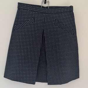 MAX&Co. Navy Jacquard Geometric Mini Skirt - Size 4